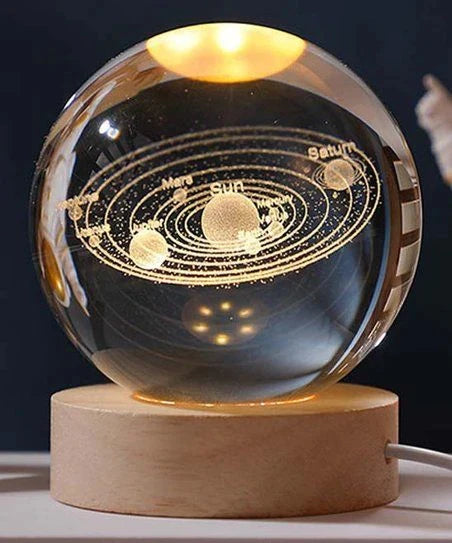 Crystal Galaxy Ball Lamp